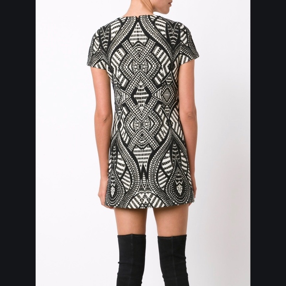 Alice + Olivia Geometric Pattern Mini Dress - Picture 3 of 4